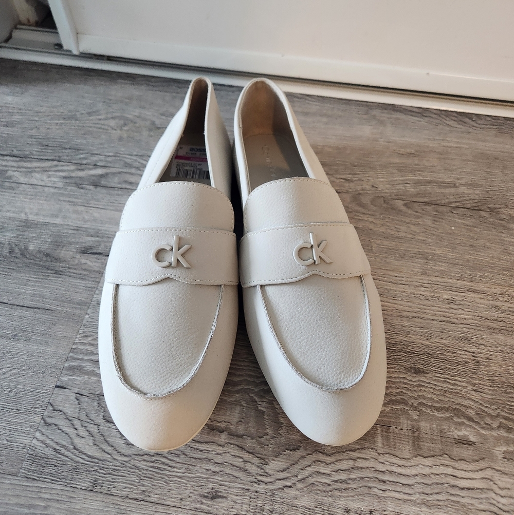 Calvin Klein Cream Loafers